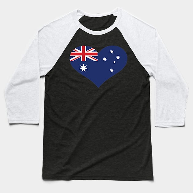 Australia flag Baseball T-Shirt by Designzz